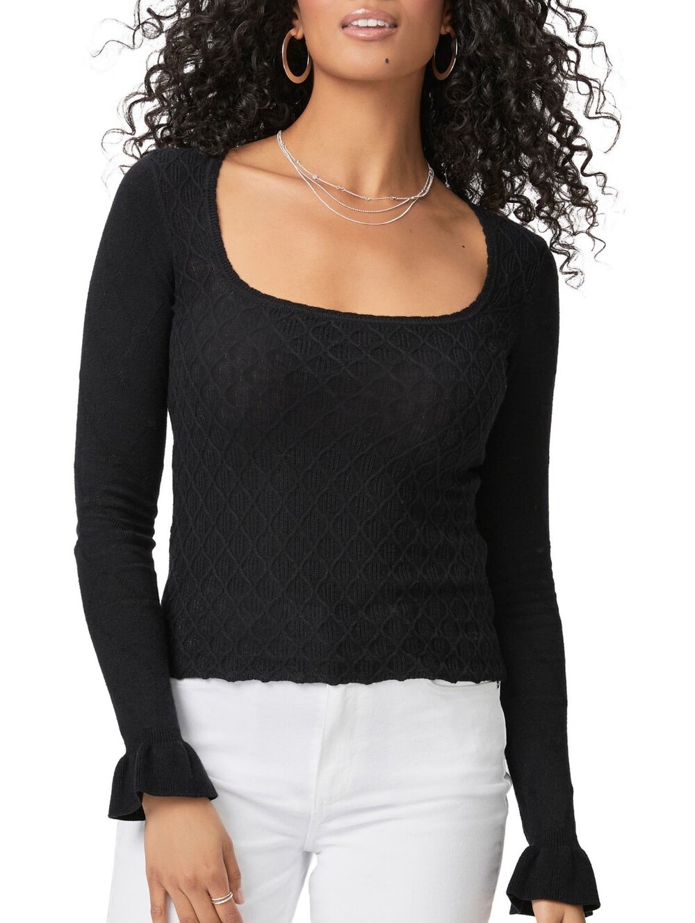 Paige Beata Diamond Knit Top